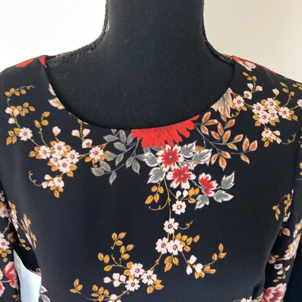 Nicole Miller floral A line dress
